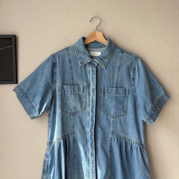 Denim Midi Dress - Picture 3 of 10